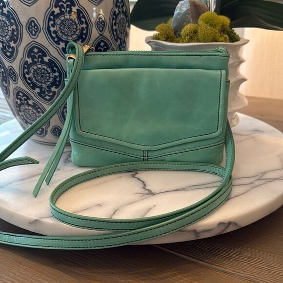 HOBO Handbags - Hobo Amble Leather Crossbody Bag in Mint